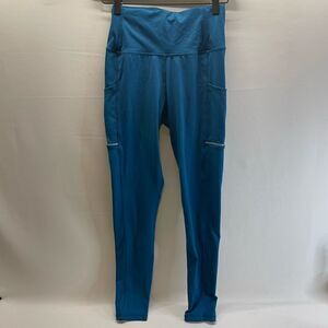 Olacia Full Length Blue Leggings with Pockets Size XS